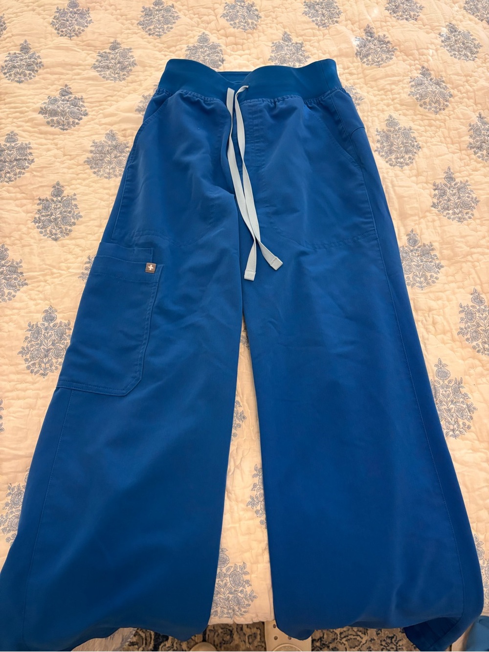 Figs Isabel High-Rise Wide-Leg Scrub Pant